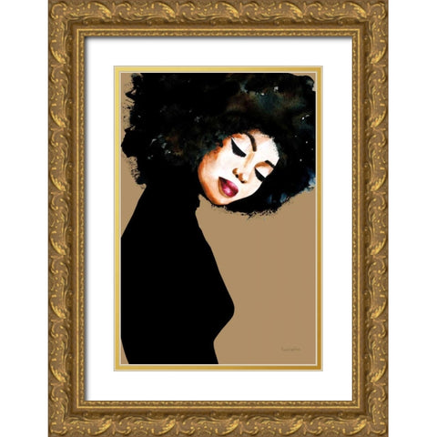 Soul v2 Gold Ornate Wood Framed Art Print with Double Matting by Charro, Mercedes Lopez