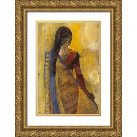 Women of the World I Gold Ornate Wood Framed Art Print with Double Matting by Hristova, Albena