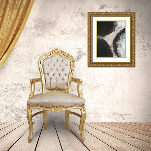 Newgrange Crop Gold Ornate Wood Framed Art Print with Double Matting by Wild Apple Portfolio