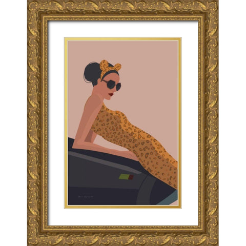 Gorgeous Wild I Gold Ornate Wood Framed Art Print with Double Matting by Escalante, Omar