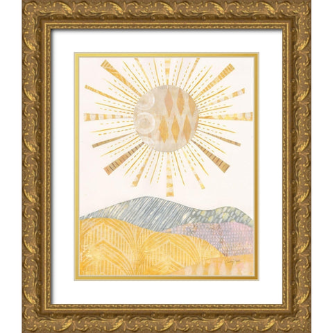 Boho Sunshine II Gold Ornate Wood Framed Art Print with Double Matting by Prahl, Courtney