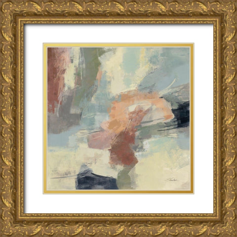 Farm Field Gold Ornate Wood Framed Art Print with Double Matting by Vassileva, Silvia