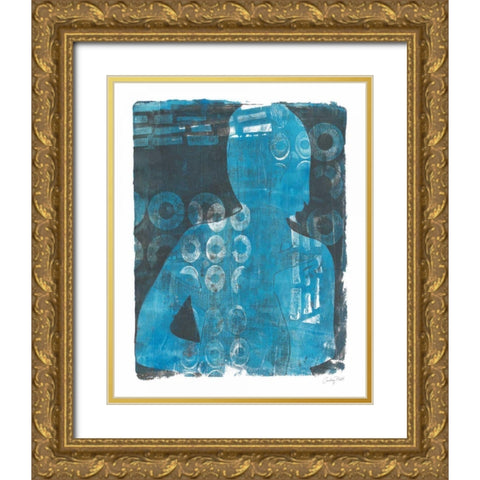 Contemplate II Gold Ornate Wood Framed Art Print with Double Matting by Prahl, Courtney