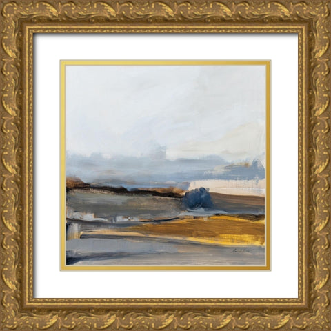 Southern Ute Gold Ornate Wood Framed Art Print with Double Matting by Munger, Pamela