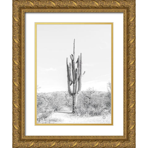 Standing Alone Gold Ornate Wood Framed Art Print with Double Matting by Larson, Nathan