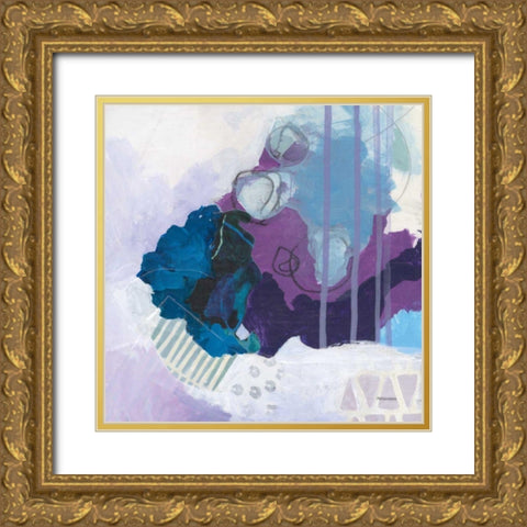 Amethyst Gold Ornate Wood Framed Art Print with Double Matting by Ferguson, Kathy