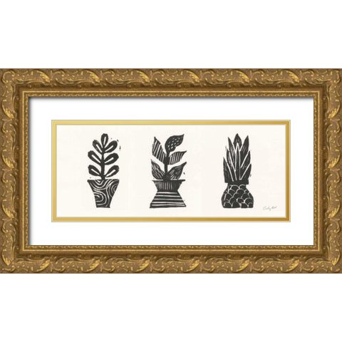 Planted II Gold Ornate Wood Framed Art Print with Double Matting by Prahl, Courtney