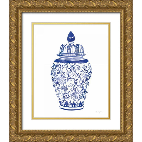 Ginger Jar II Gold Ornate Wood Framed Art Print with Double Matting by Charro, Mercedes Lopez