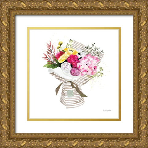 Bloom with Grace Gold Ornate Wood Framed Art Print with Double Matting by Charro, Mercedes Lopez