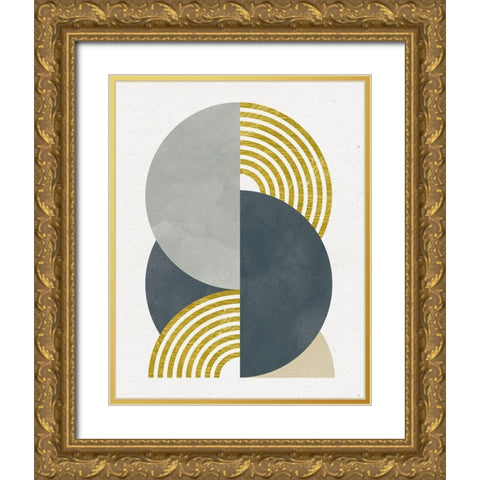 Deco Glam I Gold Ornate Wood Framed Art Print with Double Matting by Hershey, Moira