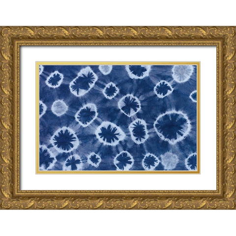 Shiboriscapes IV Gold Ornate Wood Framed Art Print with Double Matting by Urban, Mary
