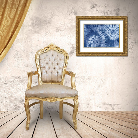 Shiboriscapes VII Gold Ornate Wood Framed Art Print with Double Matting by Urban, Mary