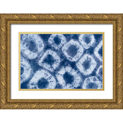 Shiboriscapes XI Gold Ornate Wood Framed Art Print with Double Matting by Urban, Mary