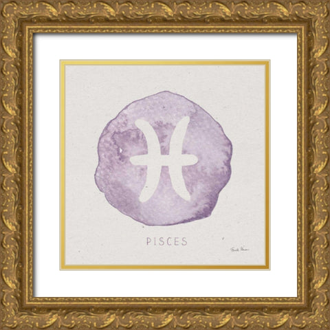 Mystic Zodiac XII Gold Ornate Wood Framed Art Print with Double Matting by Zaman, Farida