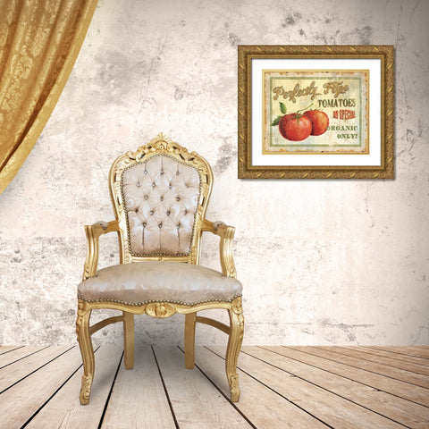 Fresh III Gold Ornate Wood Framed Art Print with Double Matting by Audit, Lisa