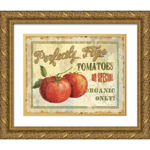 Fresh III Gold Ornate Wood Framed Art Print with Double Matting by Audit, Lisa