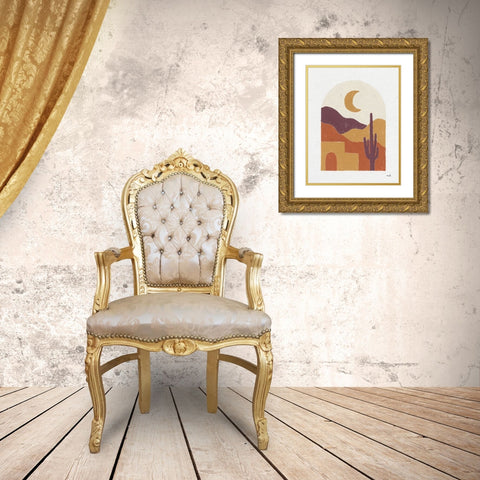 Desert Window I Gold Ornate Wood Framed Art Print with Double Matting by Hershey, Moira