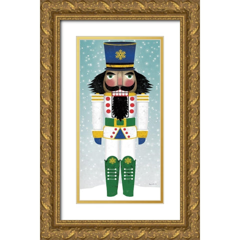 Joyful Nutcracker IV Gold Ornate Wood Framed Art Print with Double Matting by Fowler, Ryan
