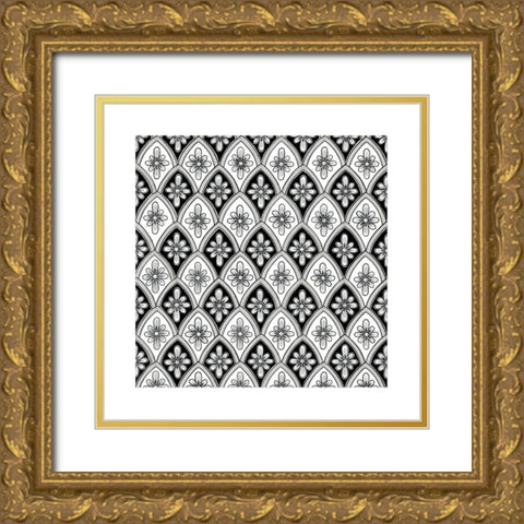 Talavera VI Gold Ornate Wood Framed Art Print with Double Matting by Green, Nancy