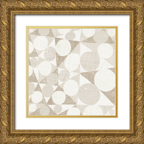 Spotty I Gold Ornate Wood Framed Art Print with Double Matting by Mullan, Michael