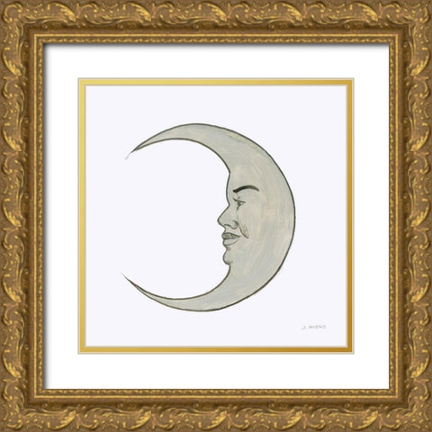 Moon Gold Ornate Wood Framed Art Print with Double Matting by Wiens, James