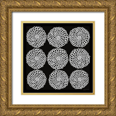 Main Street Mumsy Monochrome Gold Ornate Wood Framed Art Print with Double Matting by Warrick, Cheryl