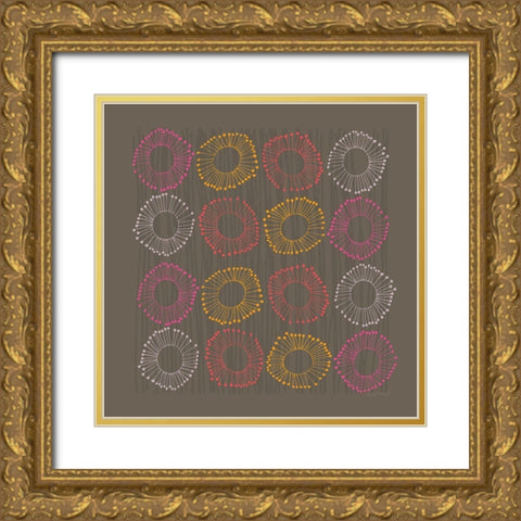 Main Street Twirled Rich Gold Ornate Wood Framed Art Print with Double Matting by Warrick, Cheryl