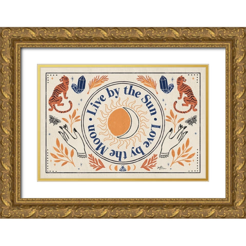 Spooky Symbols VI Light Gold Ornate Wood Framed Art Print with Double Matting by Penner, Janelle
