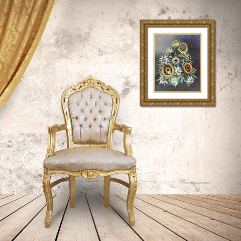 Botanist Still Life Gold Ornate Wood Framed Art Print with Double Matting by Purinton, Julia