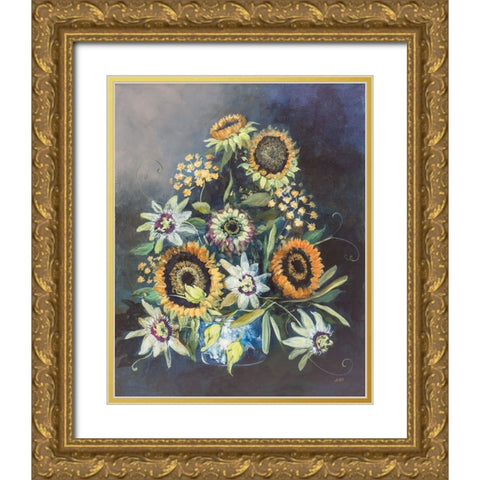 Botanist Still Life Gold Ornate Wood Framed Art Print with Double Matting by Purinton, Julia