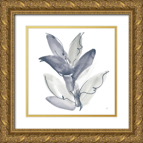 From the Forest II Cool Gold Ornate Wood Framed Art Print with Double Matting by Paschke, Chris