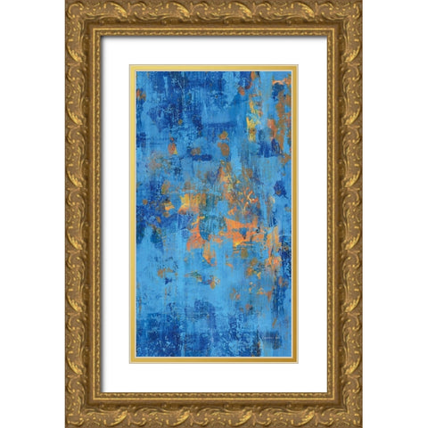 Exotic Elegance Pattern VI Crop Gold Ornate Wood Framed Art Print with Double Matting by Nai, Danhui