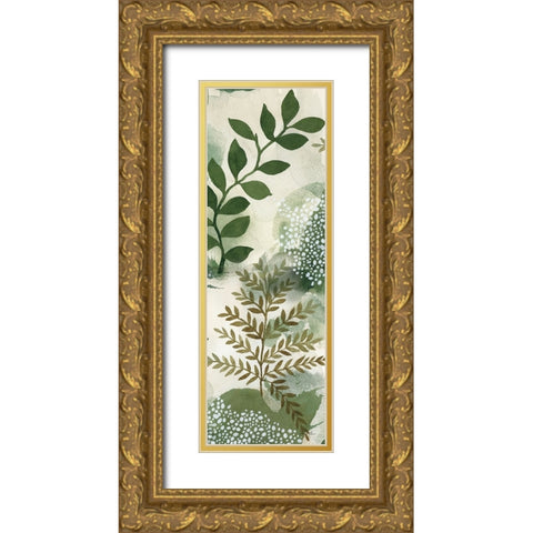 Woodland Walk VII Gold Ornate Wood Framed Art Print with Double Matting by Horn, Laura