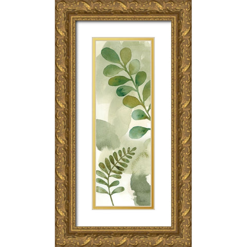 Woodland Walk X Gold Ornate Wood Framed Art Print with Double Matting by Horn, Laura