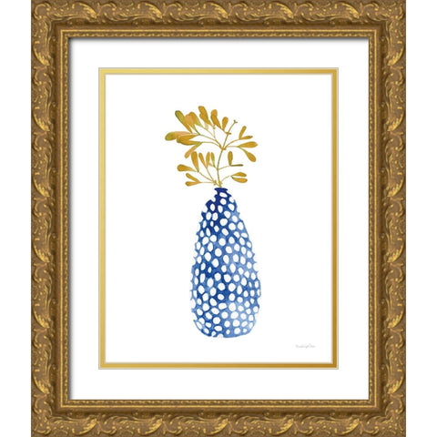 Modern Nature II Gold Ornate Wood Framed Art Print with Double Matting by Charro, Mercedes Lopez