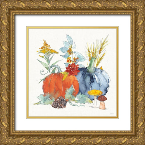 Fall Flair II Gold Ornate Wood Framed Art Print with Double Matting by Tavoletti, Anne