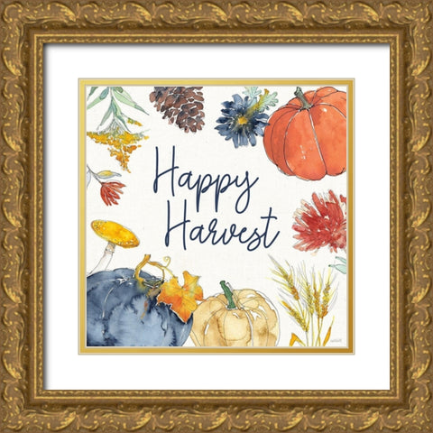 Fall Flair VII Gold Ornate Wood Framed Art Print with Double Matting by Tavoletti, Anne