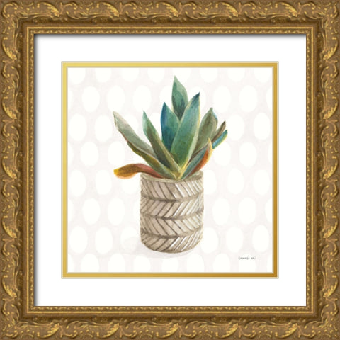 Desert Greenhouse XIII Sq Gold Ornate Wood Framed Art Print with Double Matting by Nai, Danhui