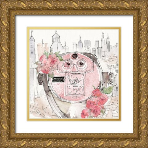 Vintage Travel III Gold Ornate Wood Framed Art Print with Double Matting by Tavoletti, Anne