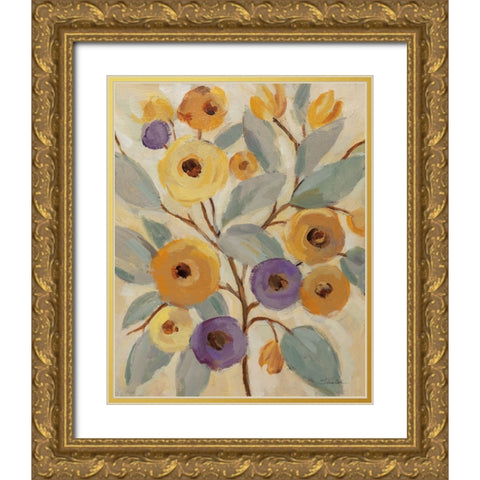 Honeybloom Branches I Gold Ornate Wood Framed Art Print with Double Matting by Vassileva, Silvia