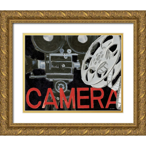 Lights Camera Action II Gold Ornate Wood Framed Art Print with Double Matting by Fabiano, Marco