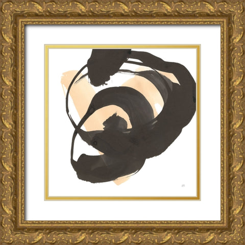 Black and Cream II Gold Ornate Wood Framed Art Print with Double Matting by Paschke, Chris