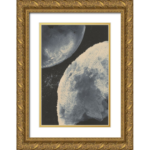 Planetary II Gold Ornate Wood Framed Art Print with Double Matting by Paschke, Chris