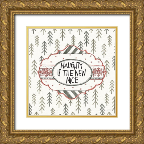 Holiday Fun V Gold Ornate Wood Framed Art Print with Double Matting by Tavoletti, Anne