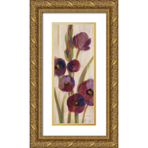 Frosted Bloom in Neutral II Crop Gold Ornate Wood Framed Art Print with Double Matting by Vassileva, Silvia