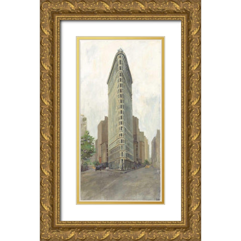 Downtown Gold Ornate Wood Framed Art Print with Double Matting by Tillmon, Avery