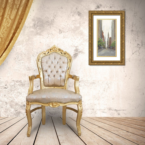 Uptown Gold Ornate Wood Framed Art Print with Double Matting by Tillmon, Avery