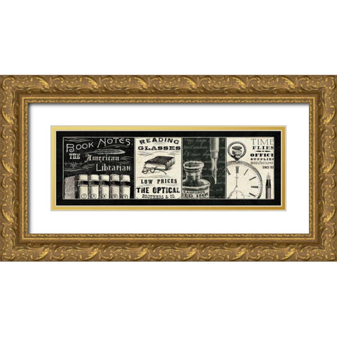 Librarian I Gold Ornate Wood Framed Art Print with Double Matting by Pela Studio