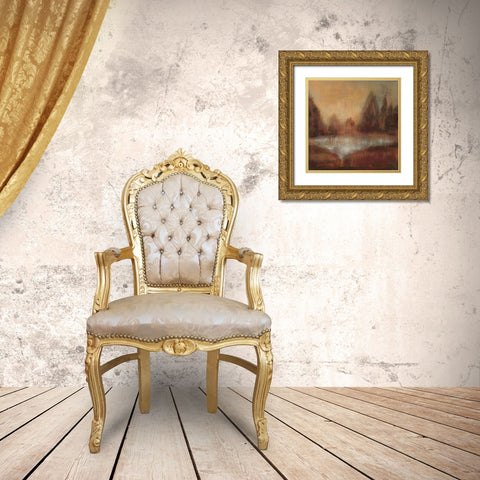 Rain II Gold Ornate Wood Framed Art Print with Double Matting by Vassileva, Silvia
