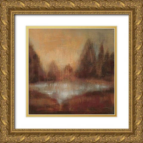 Rain II Gold Ornate Wood Framed Art Print with Double Matting by Vassileva, Silvia